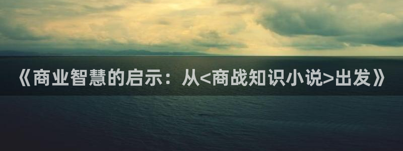 陈浩叶倾城趣笔阁：《商业智慧的启示：从<商战知识小说>出发》